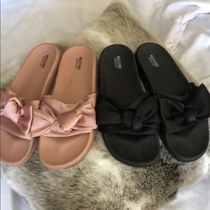 Mossimo by target knotted slide sandals